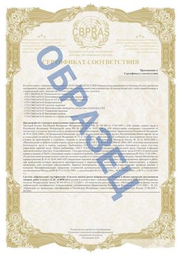 Образец Приложение к СТО 01.064.00220722.2-2020 Джанкой Сертификат СТО 01.064.00220722.2-2020 